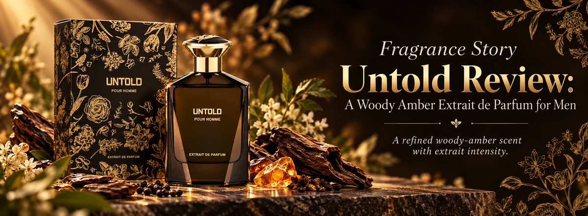 Fragrance Story Untold Review A Woody Amber Extrait de Parfum for Men