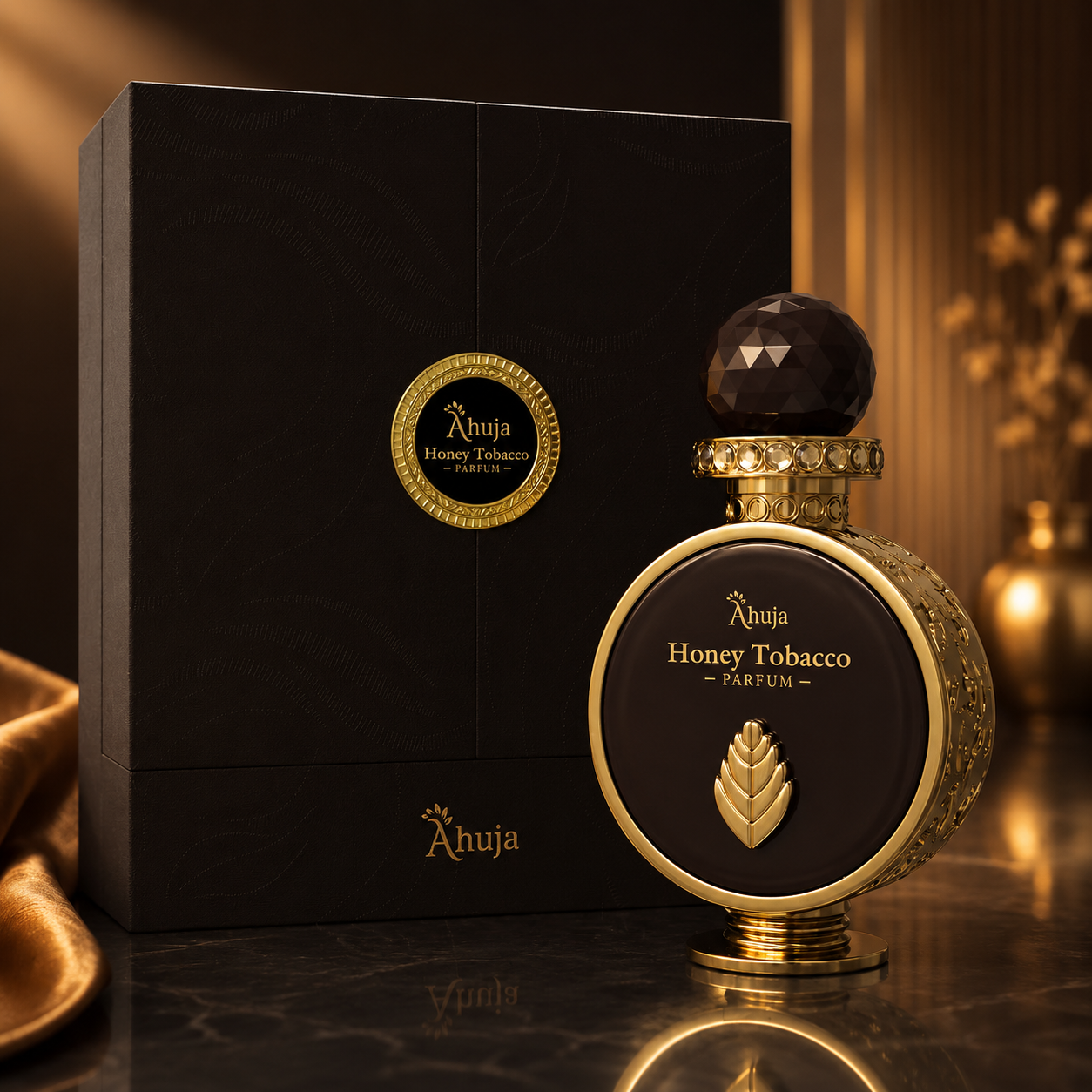Ahuja Honey Tobacco Eau de Parfum for Unisex 3.4 Ounce