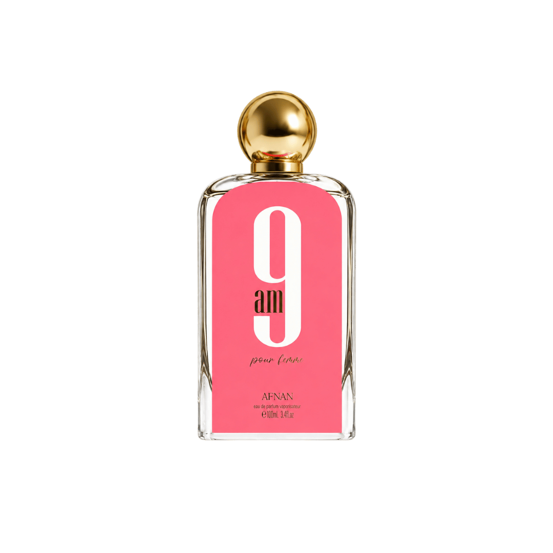 Afnan 9 AM Pour Femme Eau De Parfum Spray For Women 3.4 Ounce