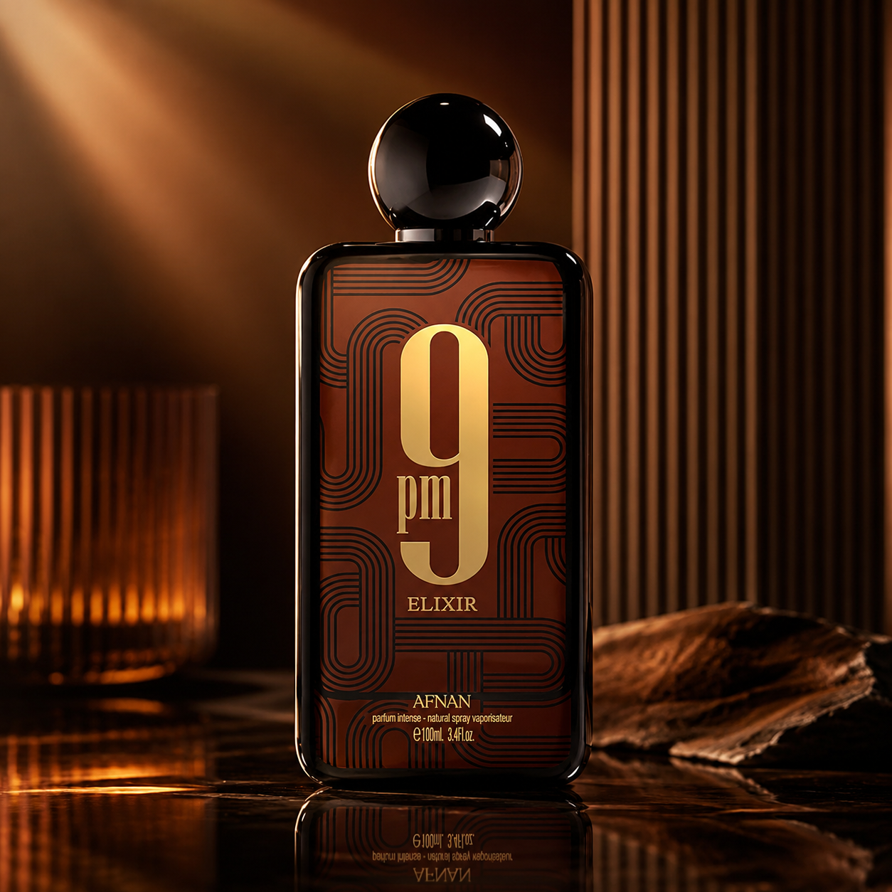 Afnan 9 PM Elixir Eau De Parfum for Unisex 3.4 Ounce