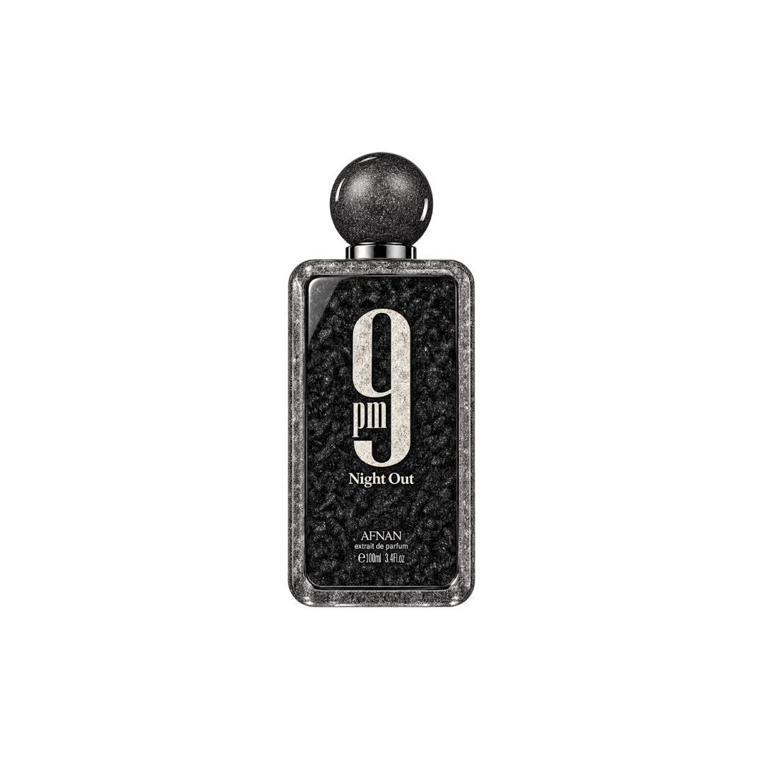 Afnan 9 PM Night Out Extrait de Parfum Spray For Unisex , 3.4 Ounce