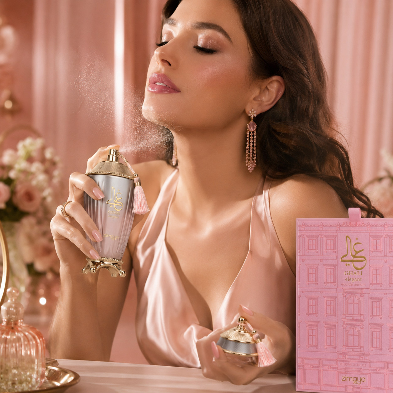 Zimaya Ghali Elegante Eau de Parfum Spray For Women, 3.4 Ounce