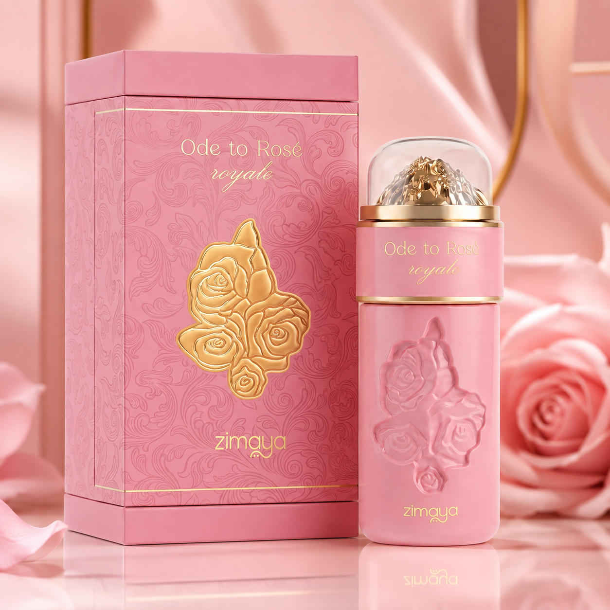 Zimaya Ode to Rose Royale Eau de Parfum Spray For Women, 3.4 Ounce