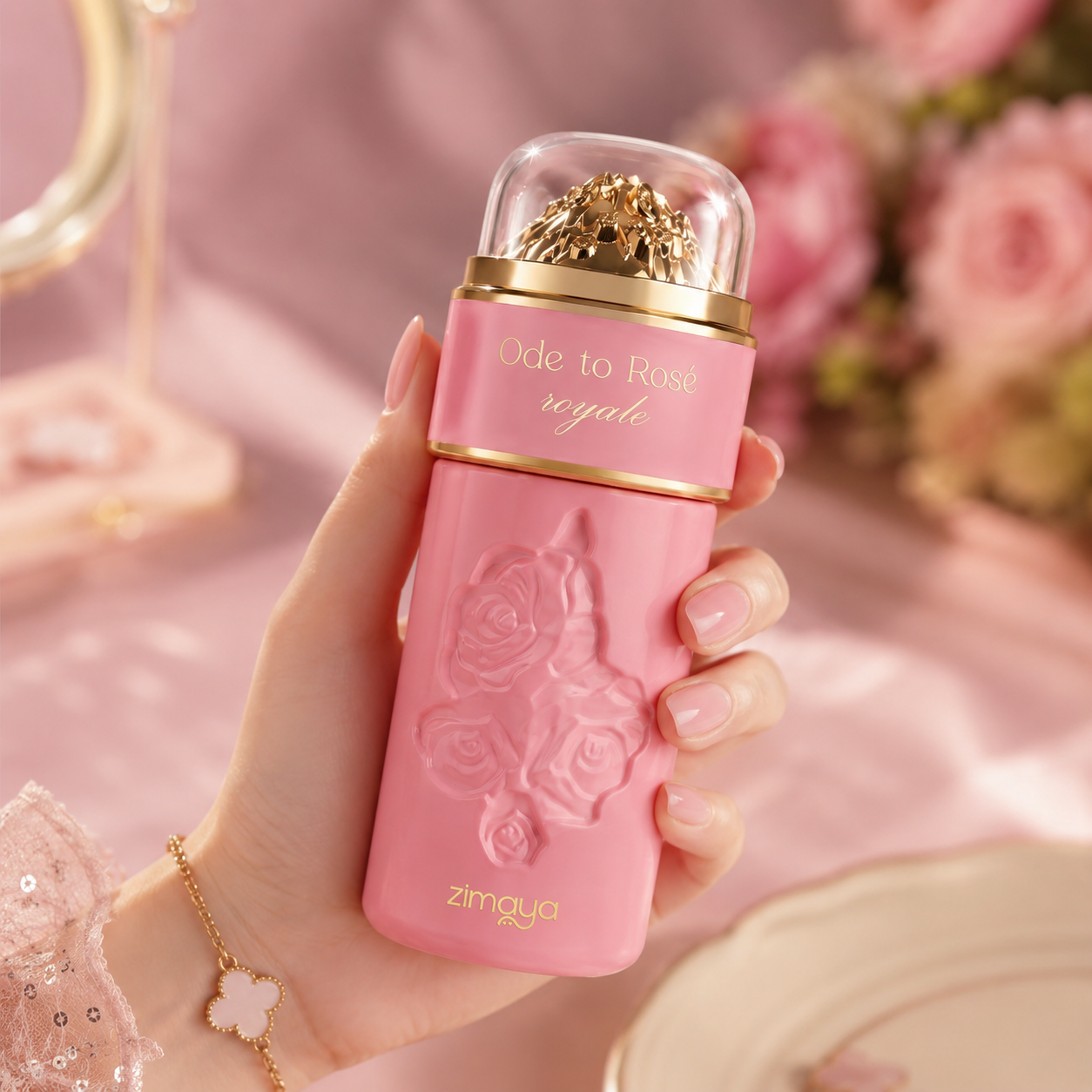Zimaya Ode to Rose Royale Eau de Parfum Spray For Women, 3.4 Ounce