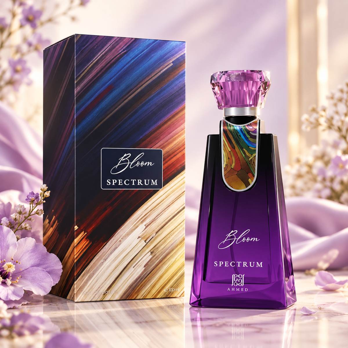 Ahmed Al Maghribi Bloom Spectrum Eau de Parfum for Unisex, 3.4 Ounce
