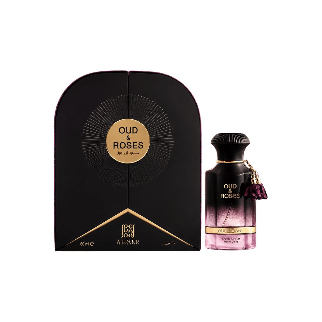 Ahmed Al Maghribi Oud & Roses Extrait de Parfum Spray for Unisex 2.0 Ounce