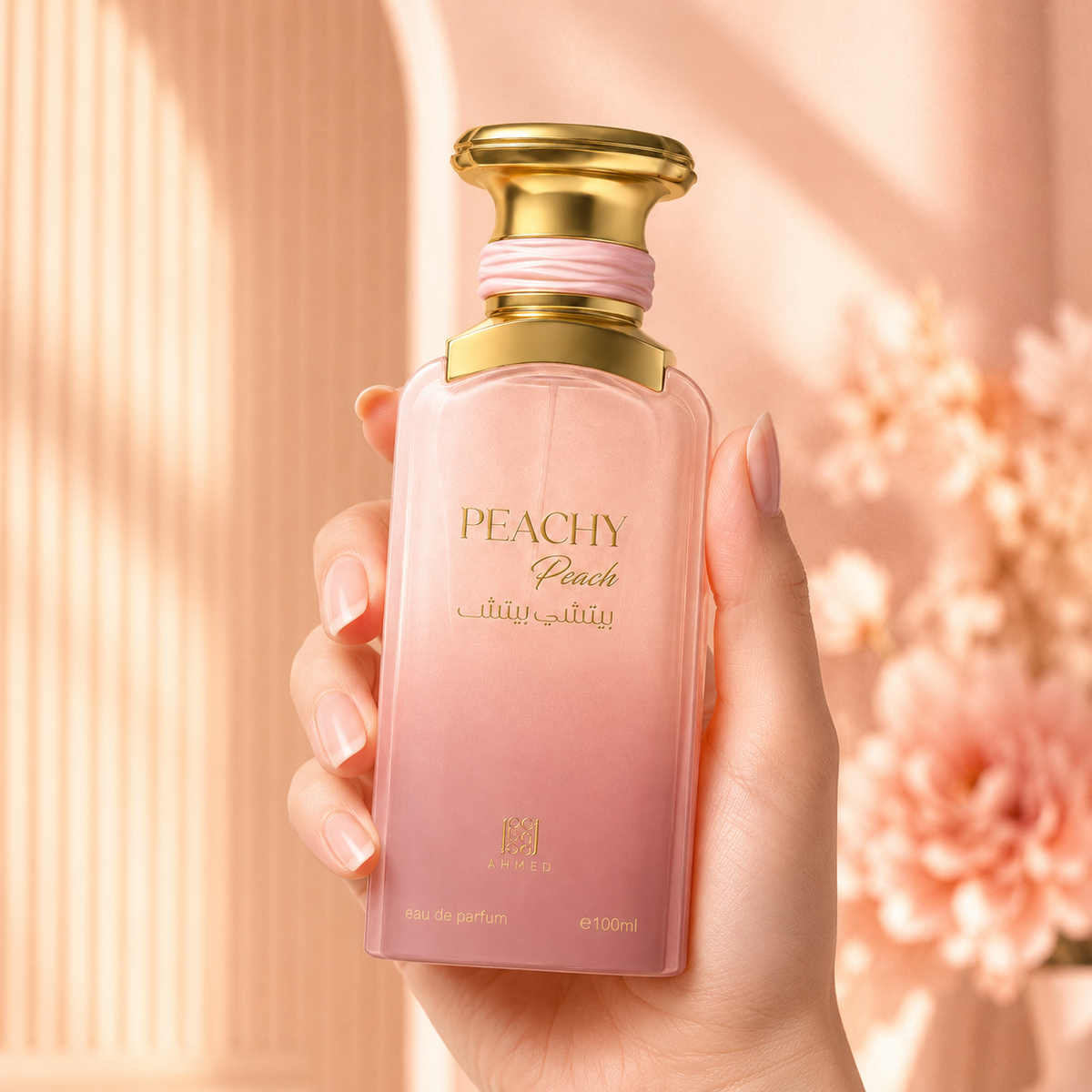Ahmed Al Maghribi Peachy Peach Eau De Parfum for Unisex 3.4 Ounce