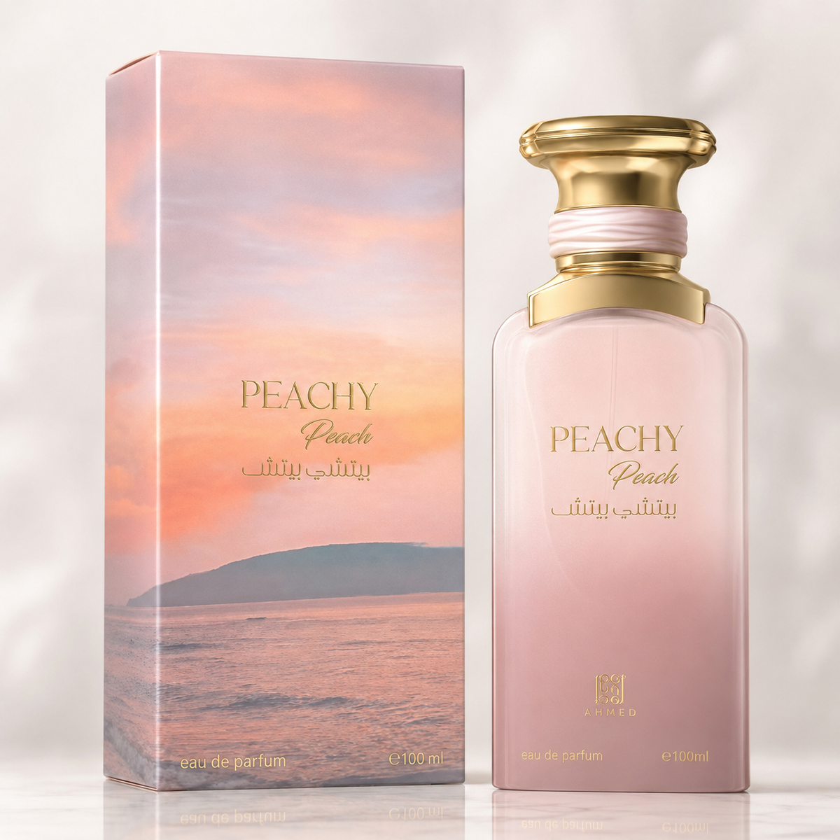 Ahmed Al Maghribi Peachy Peach Eau De Parfum for Unisex 3.4 Ounce