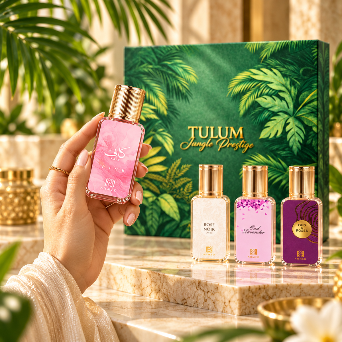 Ahmed Al Maghribi Tulum Jungle 4-Piece Gift Set for Unisex, image 3