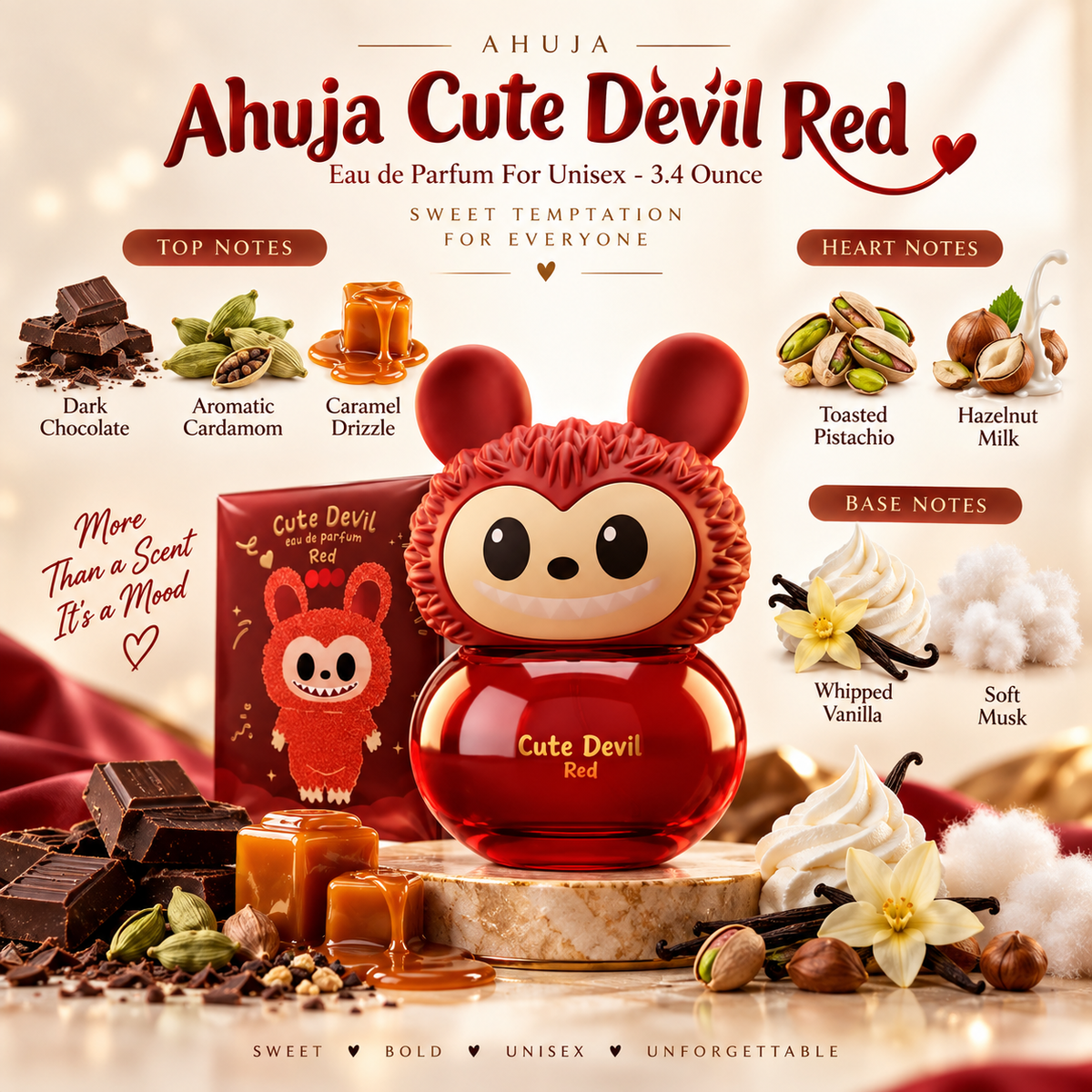 Ahuja Cute Devil Red Eau de Parfum for Unisex