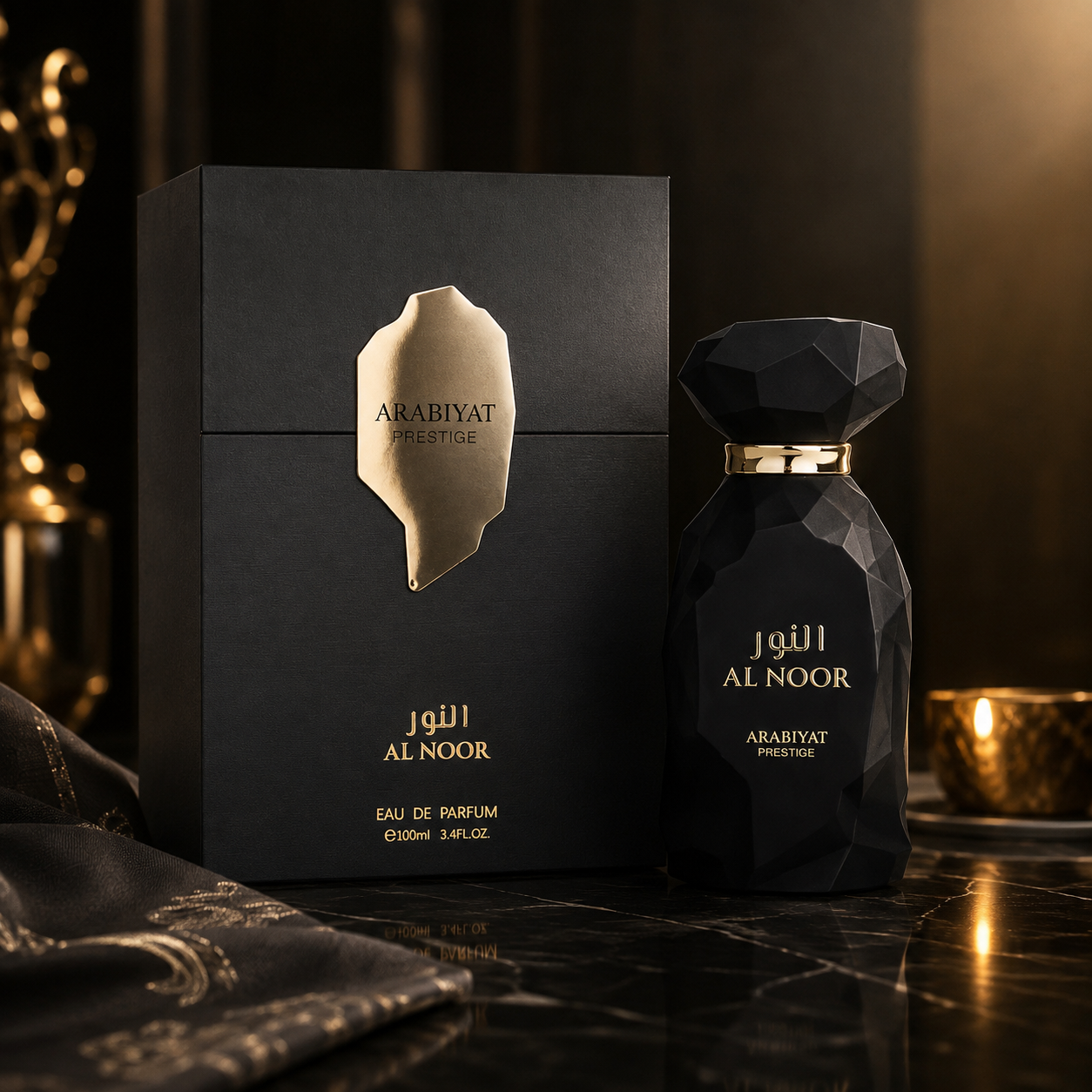 Arabiyat Prestige Al Noor Eau de Parfum Spray For Unisex 3.4 Ounce