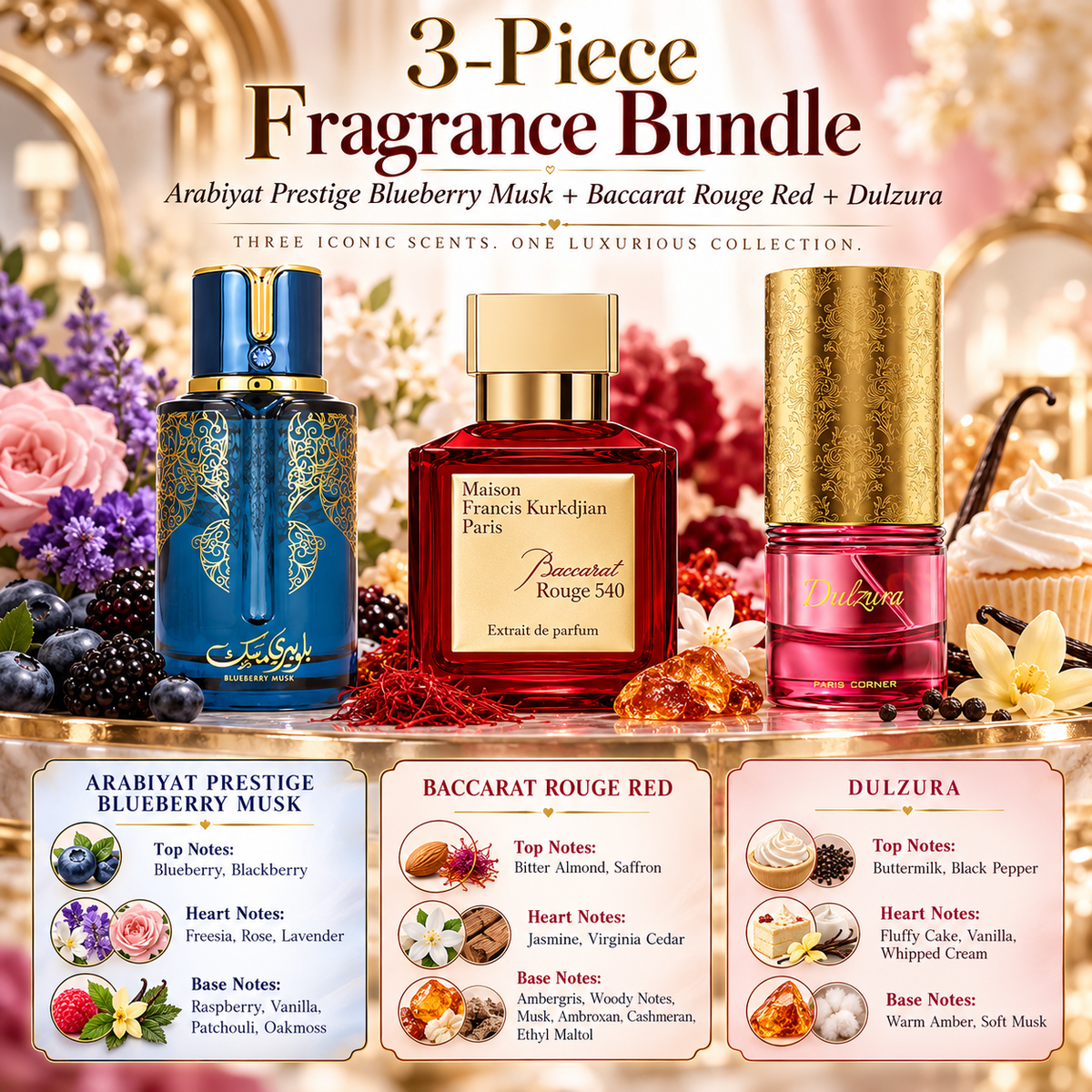 Arabiyat Prestige Blueberry Musk & Baccarat Rouge Red Bundle for Women, image 4