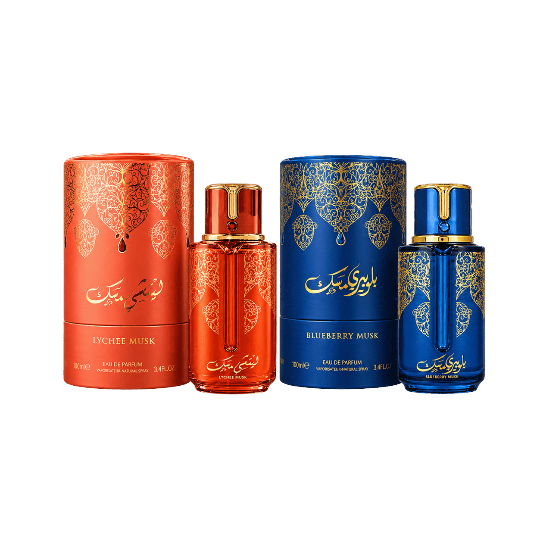 Arabiyat Prestige Lychee Musk & Blueberry Musk Fragrance Bundle for Unisex