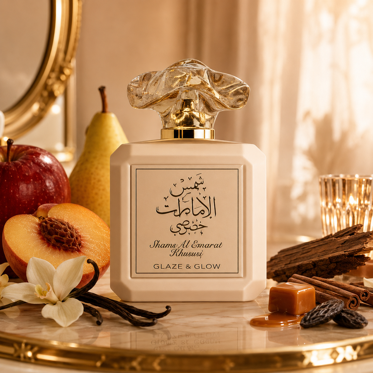 Ard Al Zaafaran Shams Al Emarat Khususi Glaze & Glow Eau Eau De Parfum Spray For Women 3.4 Ounce