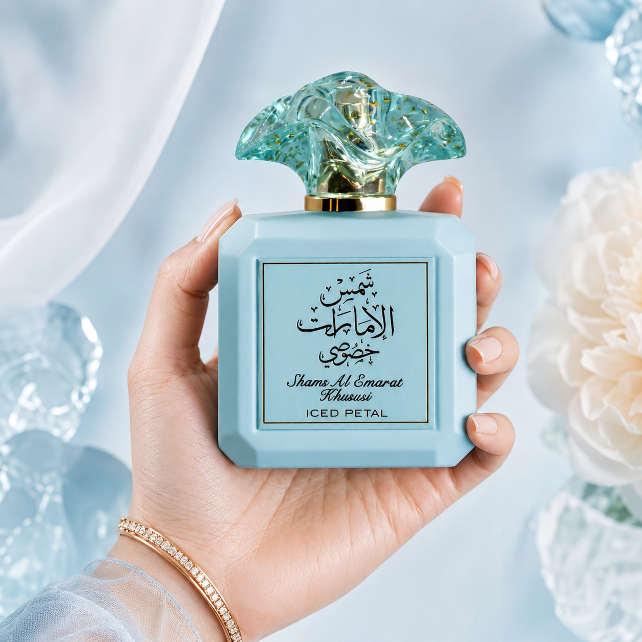 Ard Al Zaafaran Shams Al Emarat Khususi Iced Petal Eau Eau De Parfum Spray For Women 3.4 Ounce