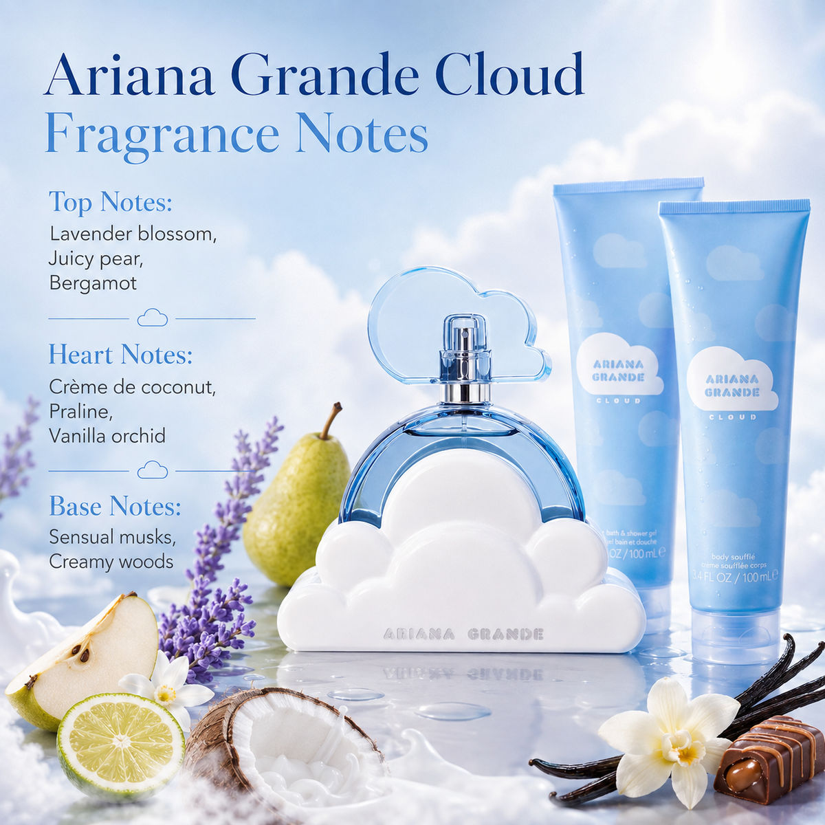 Ariana Grande Cloud 3-Piece Gift Set for Women