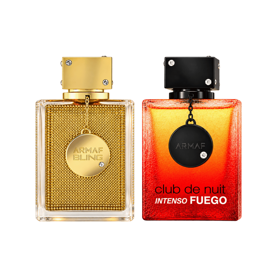 Armaf Club De Nuit Bling Gold + Armaf Club De Nuit Intenso Fuego 2-Piece Fragrance Bundle for Unisex