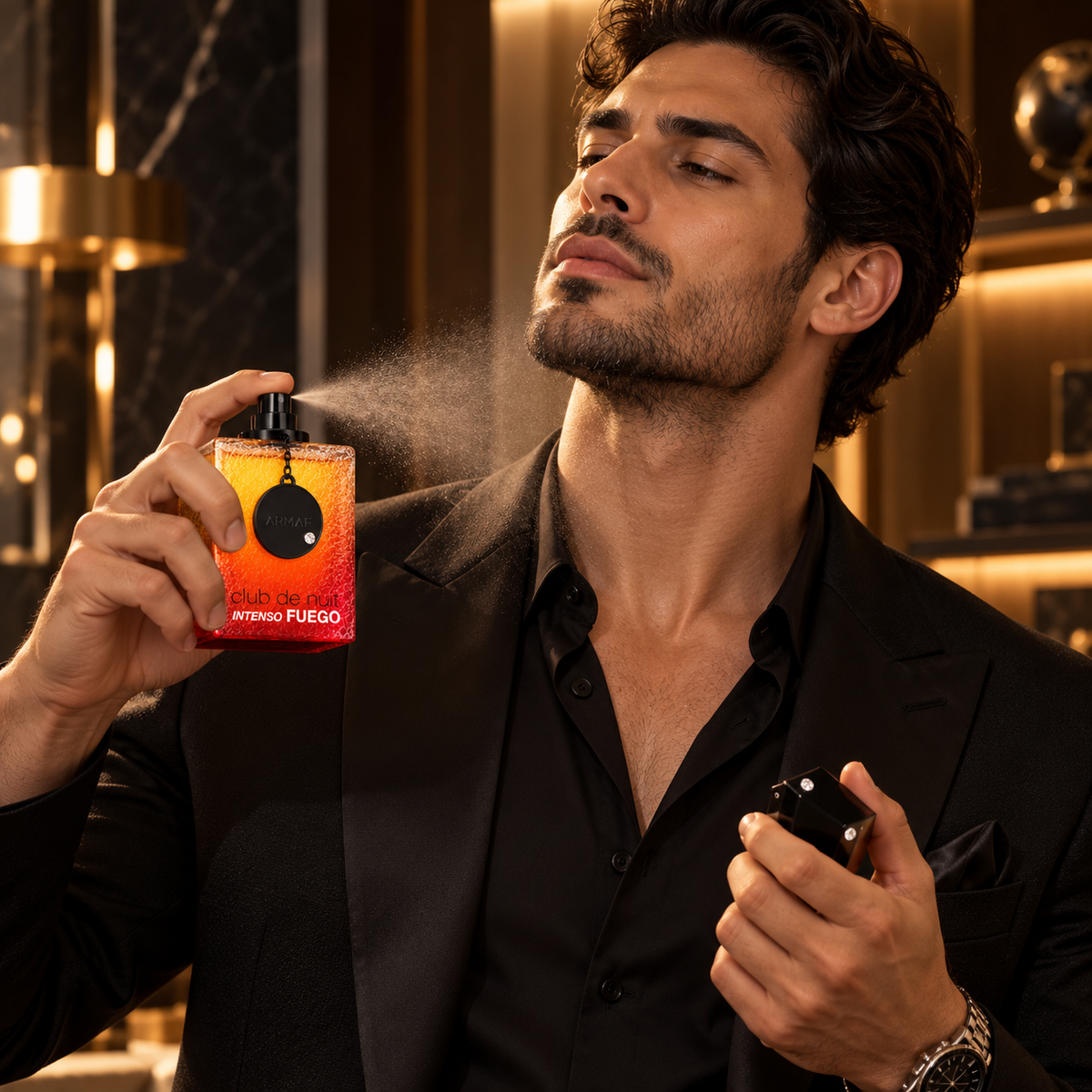 Armaf Club De Nuit Intenso Fuego Eau de Parfum Spray for Men 3.6 Ounce
