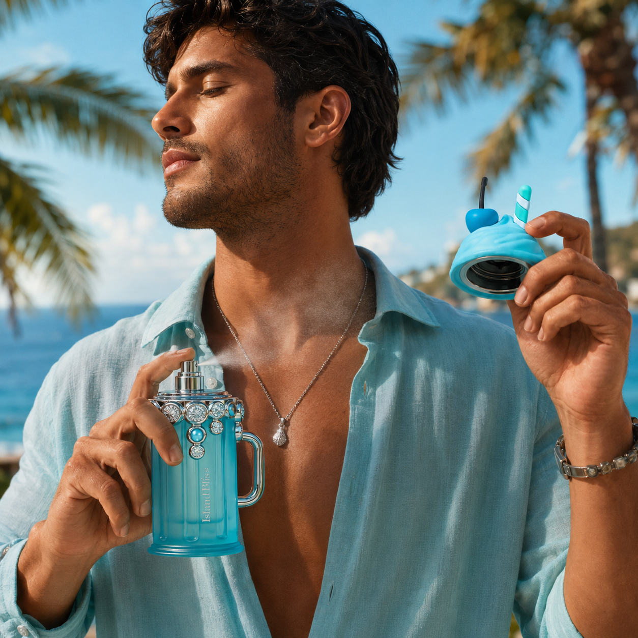 Armaf Delights Island Bliss Eau de Parfum Spray for Men 3.4 Ounce