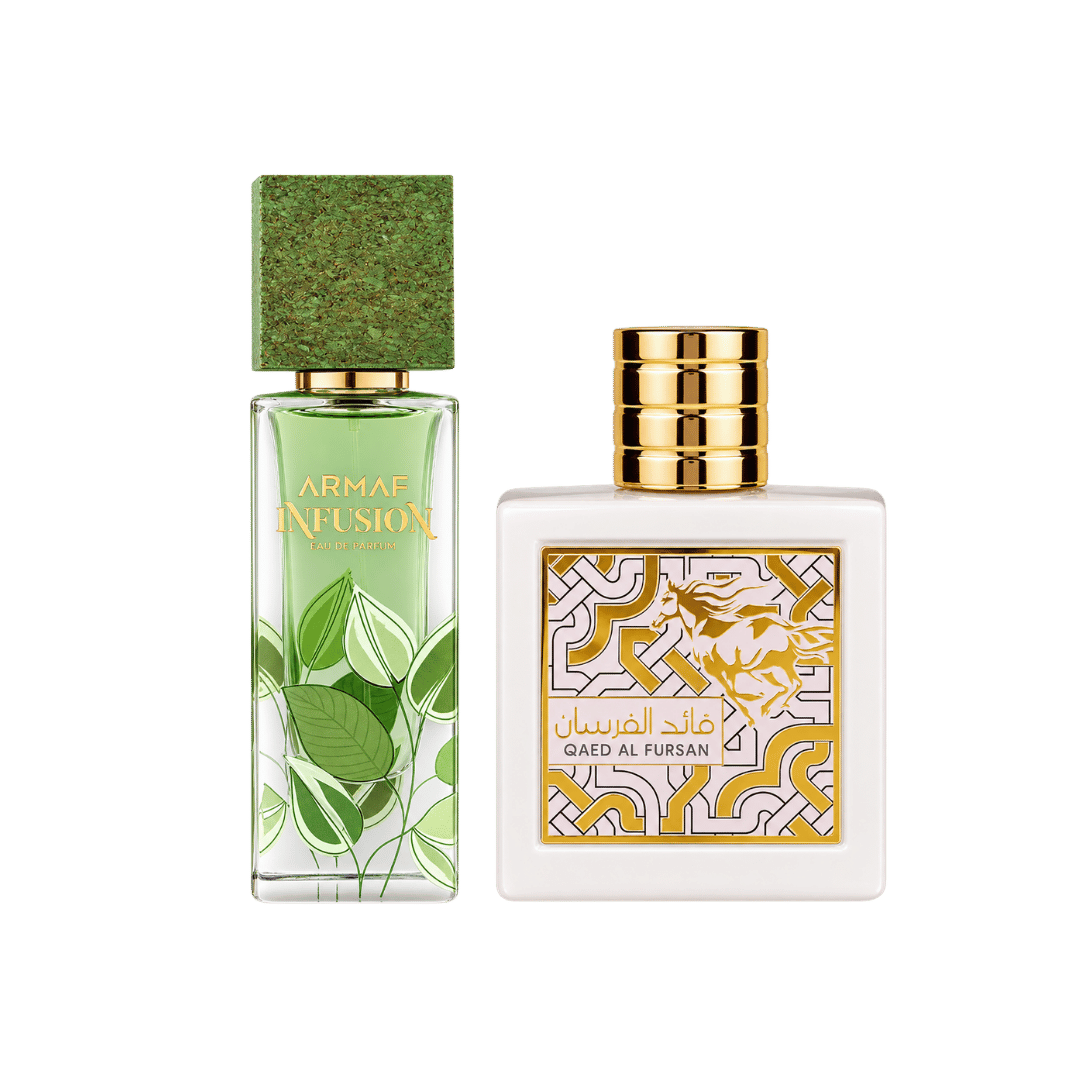 Armaf Infusion + Lattafa Qaed Al Fursan Unlimited 2-Piece Fragrance Bundle for Men