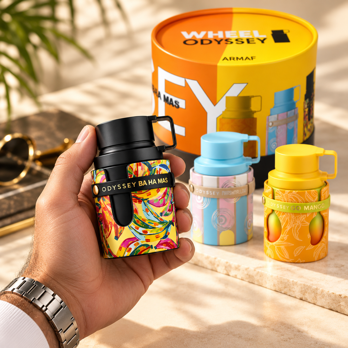 Armaf Wheel of Odyssey Ba Ha Mas, Go Mango & Marshmallow Gift Set for Unisex, image 3