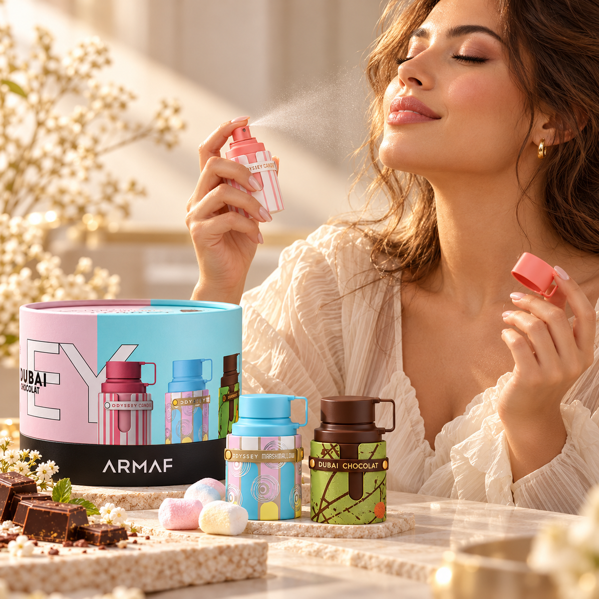 Armaf Wheel of Odyssey Candee, Marshmallow & Dubai Chocolat Gift Set for Unisex, image 4