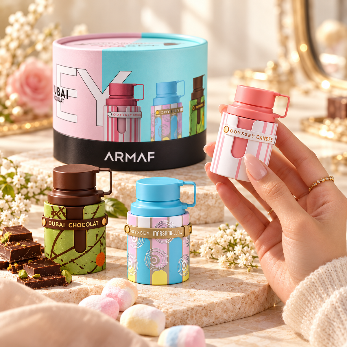 Armaf Wheel of Odyssey Candee, Marshmallow & Dubai Chocolat Gift Set for Unisex, image 3