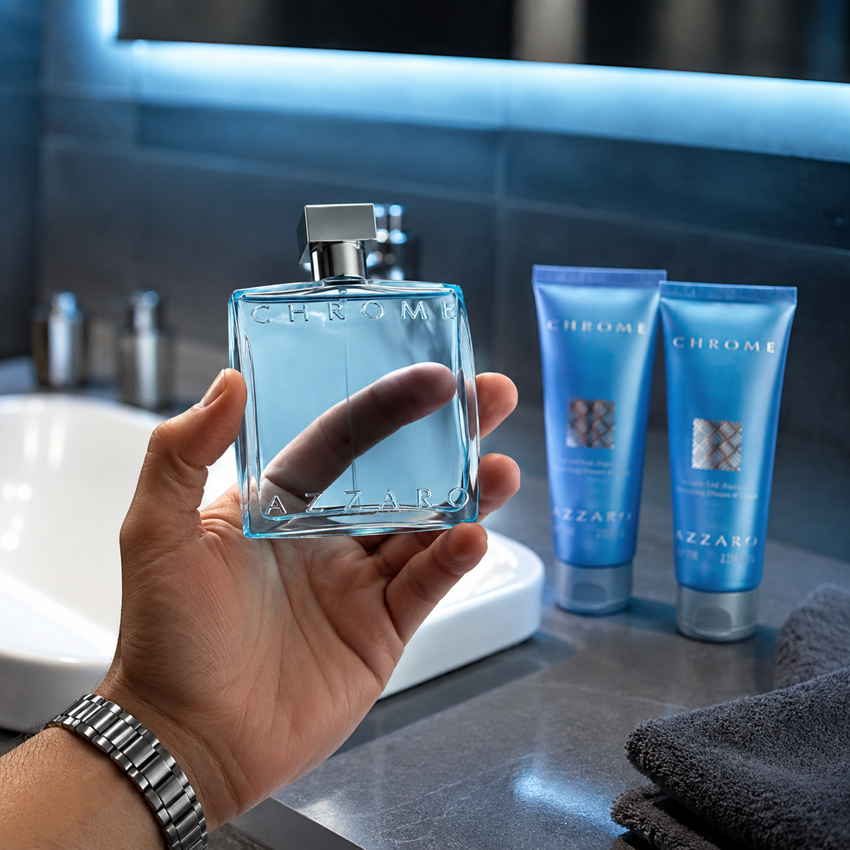 Azzaro Chrome 3-Piece Gift Set for Men