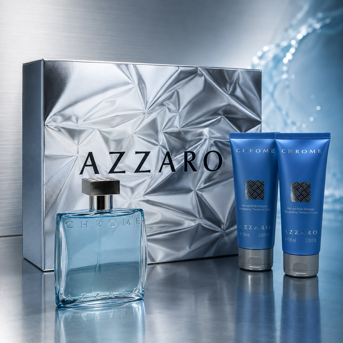 Azzaro Chrome 3-Piece Gift Set for Men