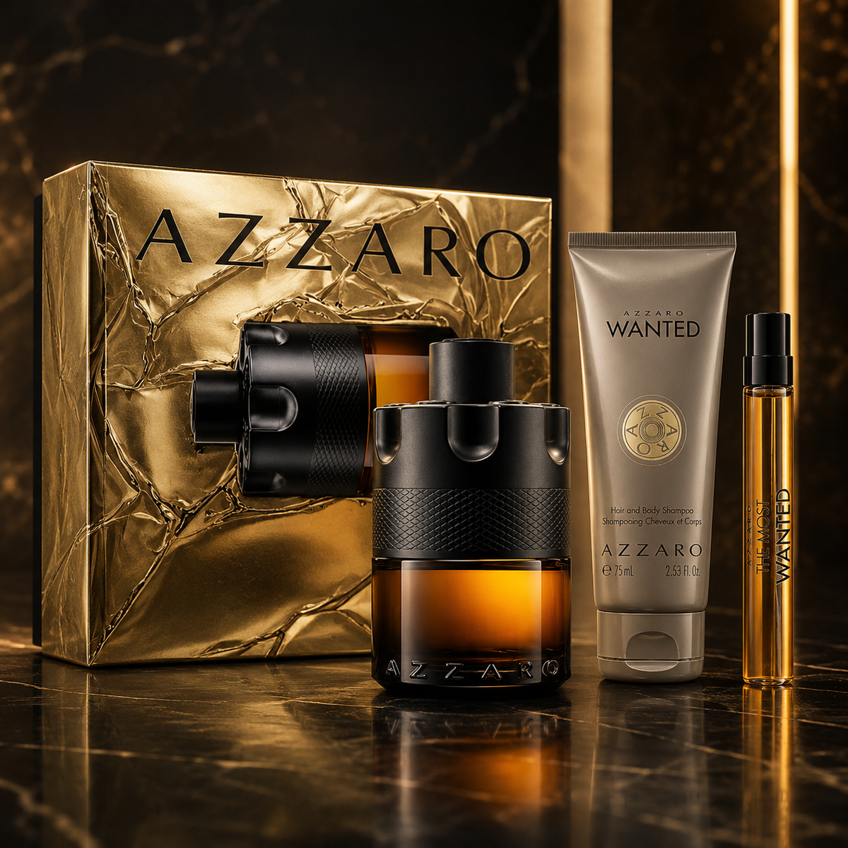 Azzaro The Most Wanted Parfum 3-Piece Gift Set for Men