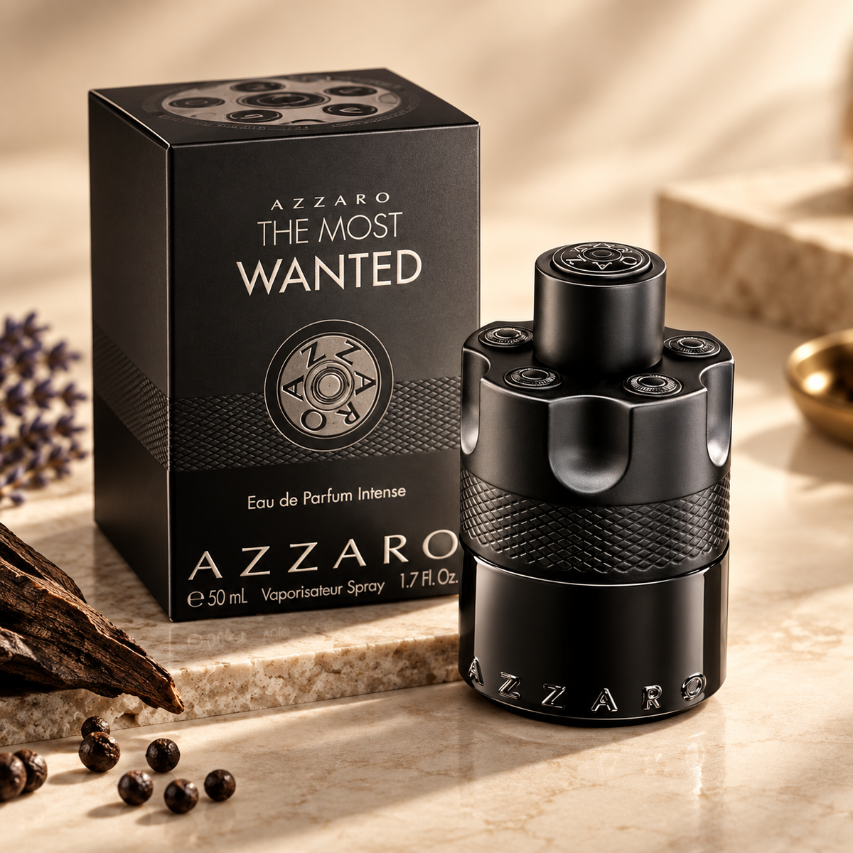 Azzaro The Most Wanted Eau de Parfum Intense for Men, 1.7 Ounce
