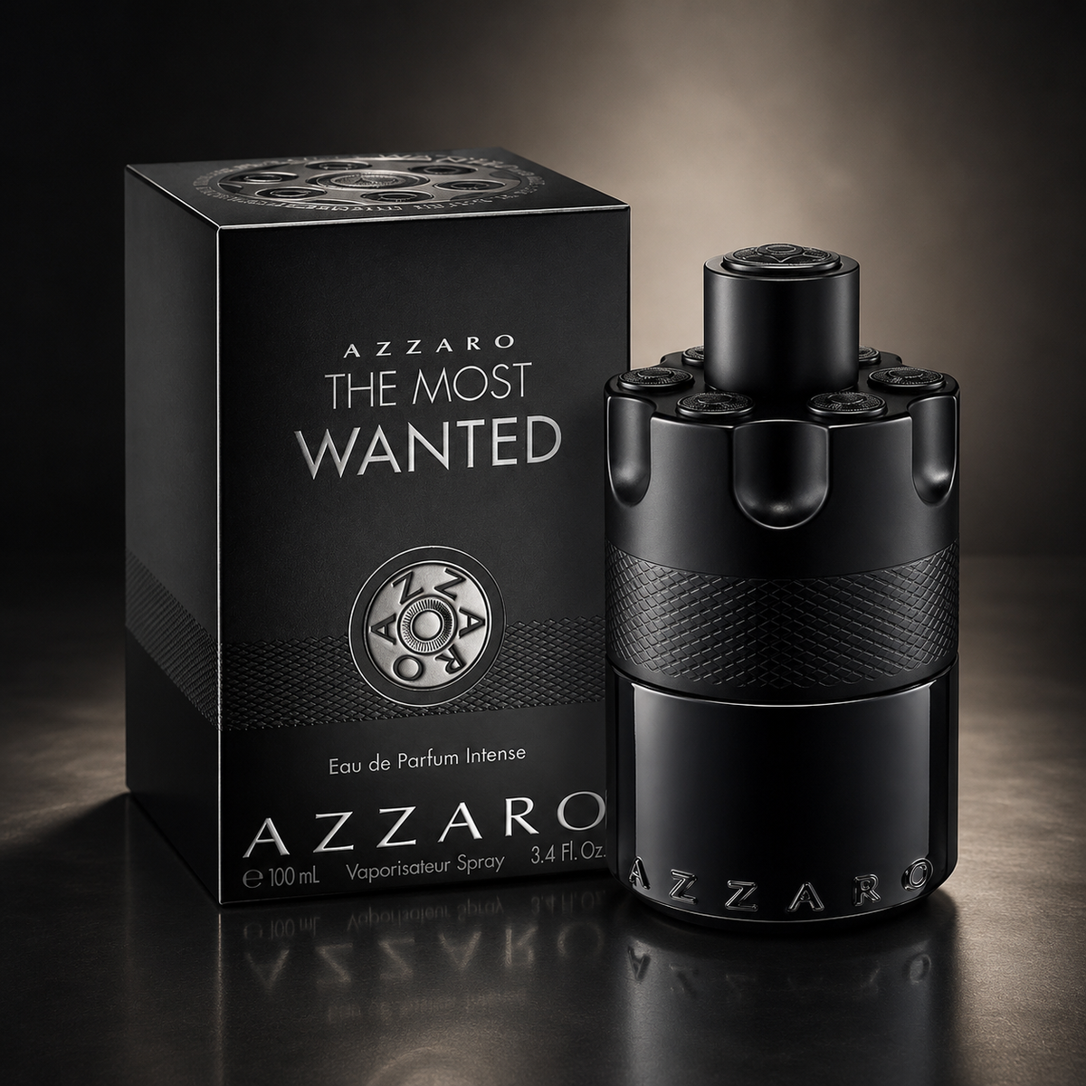 Azzaro The Most Wanted Eau de Parfum Intense for Men, 3.4 Ounce