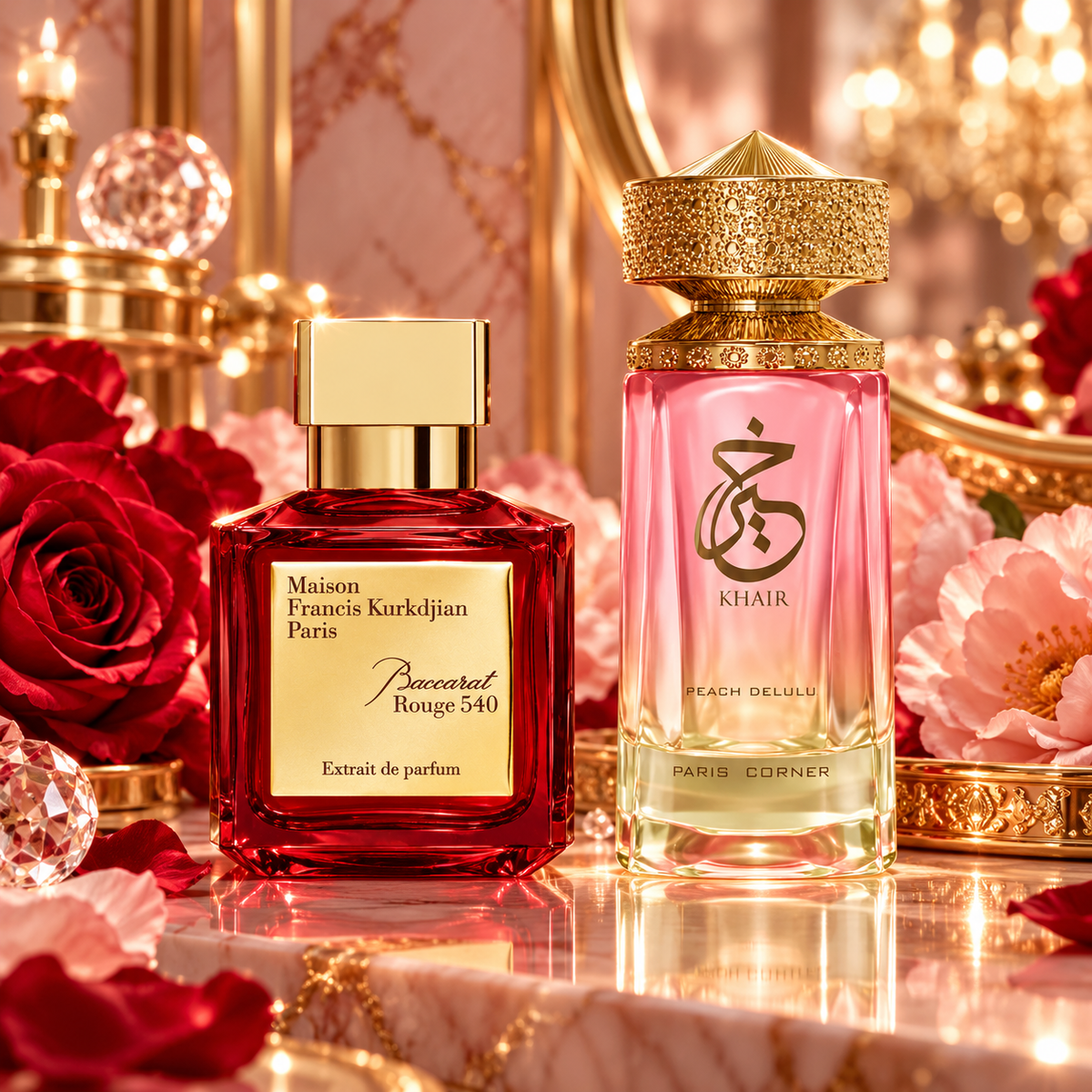 Baccarat Rouge Red & Peach Delulu Bundle for Women, image 5