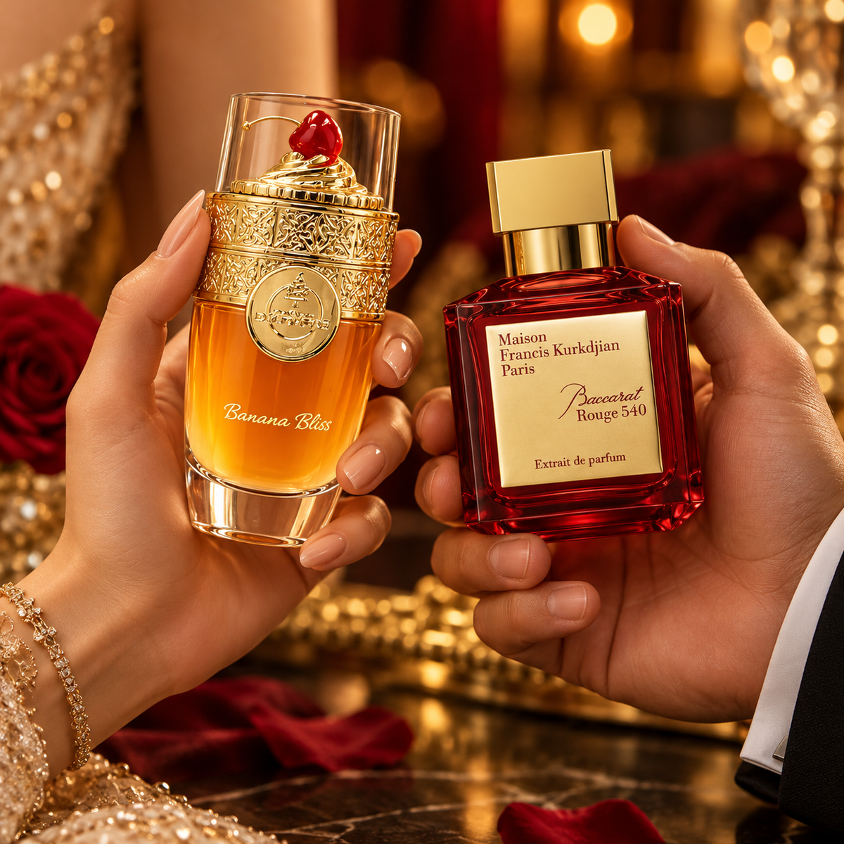 Banana Bliss + Baccarat Rouge Red 2-Piece Fragrance Bundle for Unisex