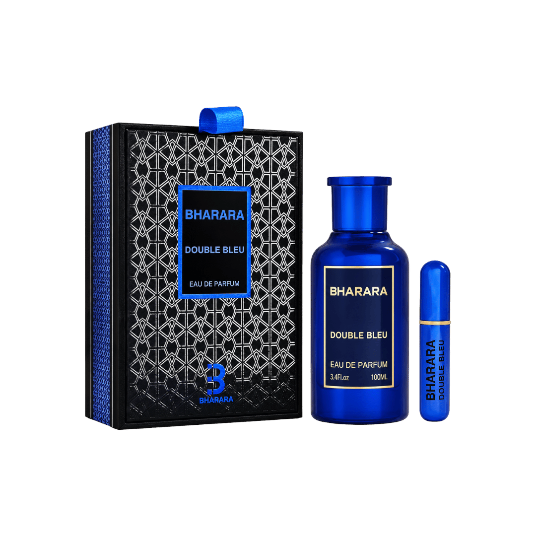 Bharara Double Bleu Eau de Parfum for Men, 3.4 Ounce