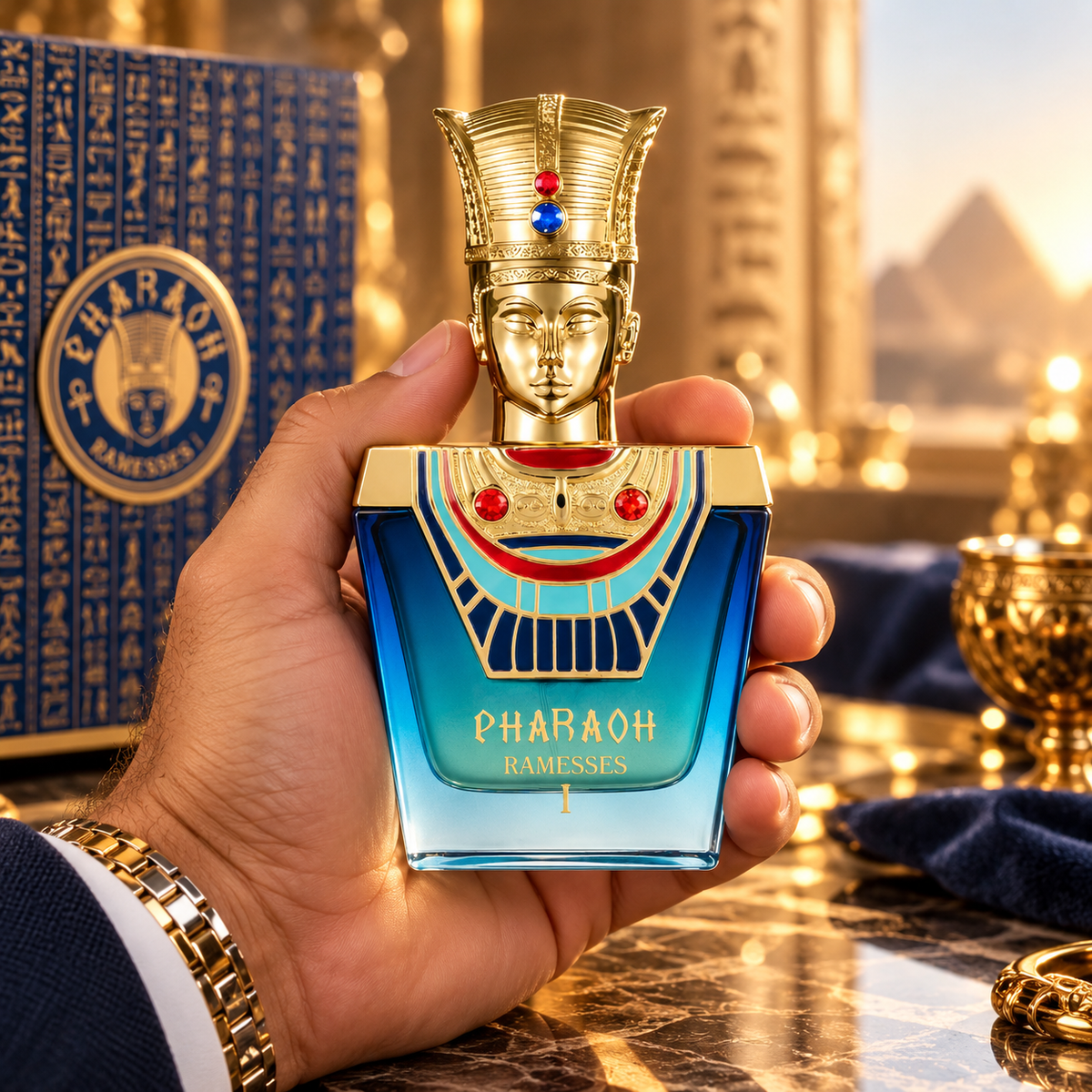 Bharara Pharaoh Ramesses I Eau de Parfum for Men 3.4 Ounce