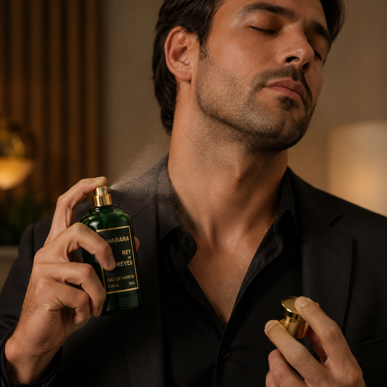 Bharara Rey de Reyes Eau de Parfum Spray For Men 3.4 Ounce