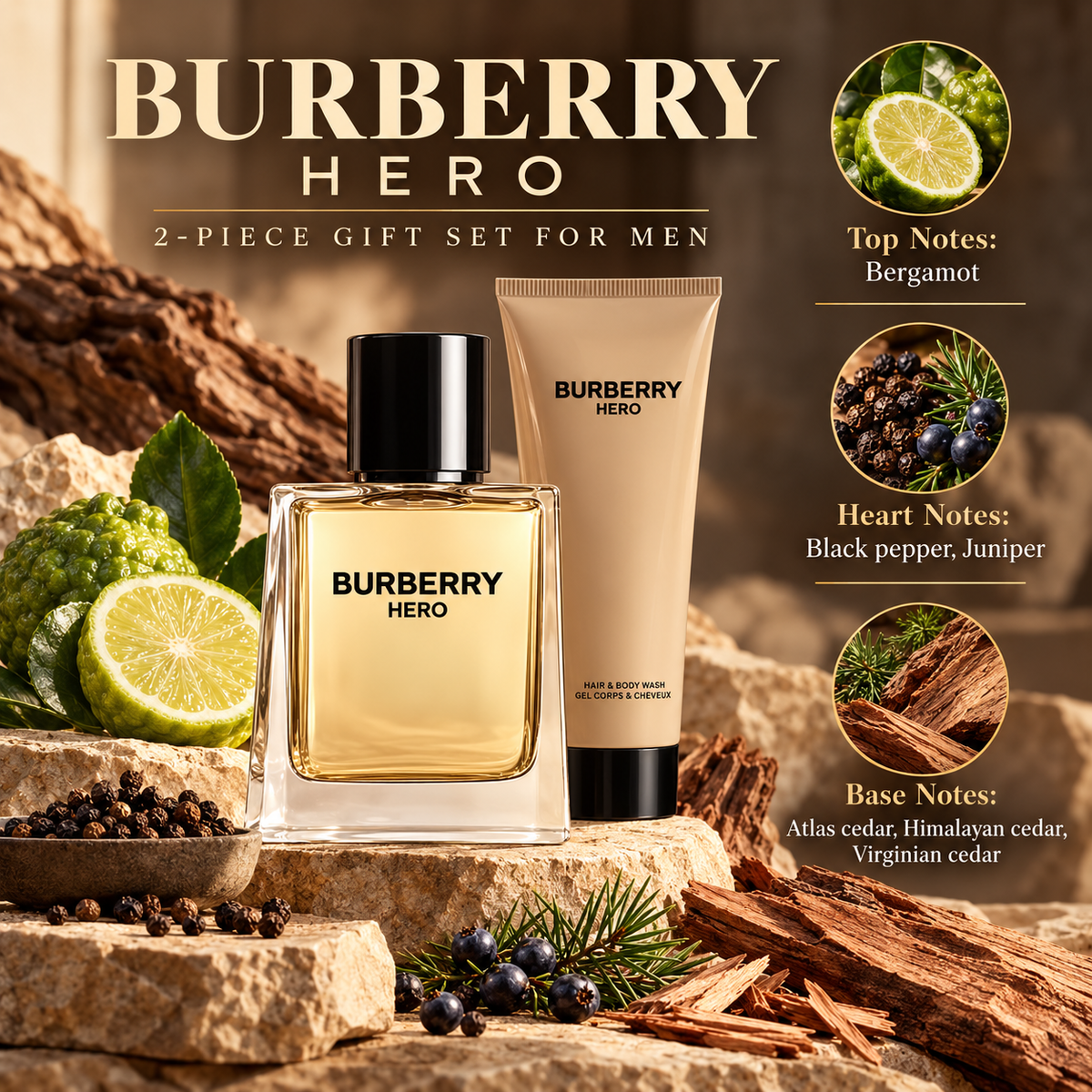 Burberry Hero 2-Piece Gift Set for Men