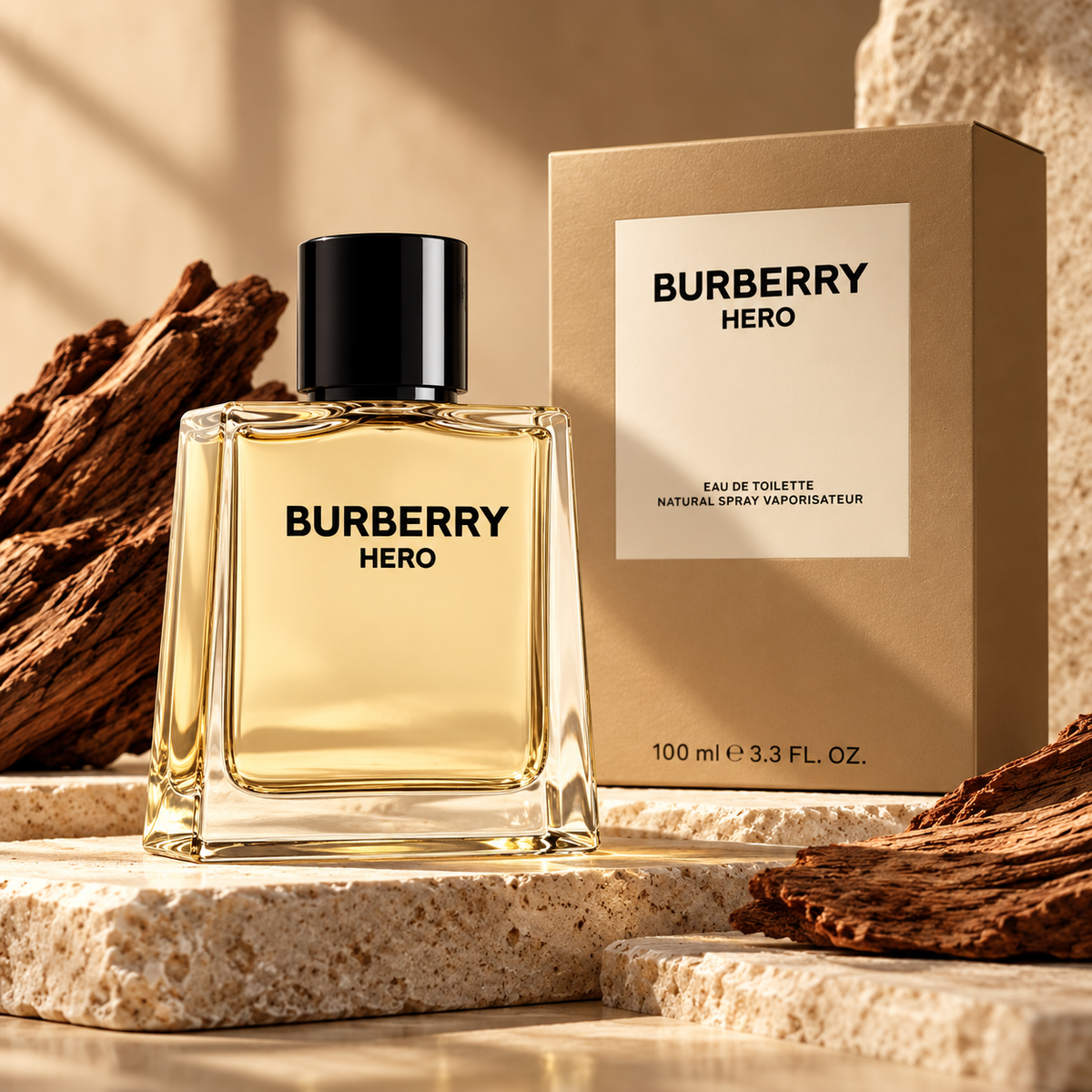 Burberry Hero Eau de Toilette for Men 3.4 Ounce