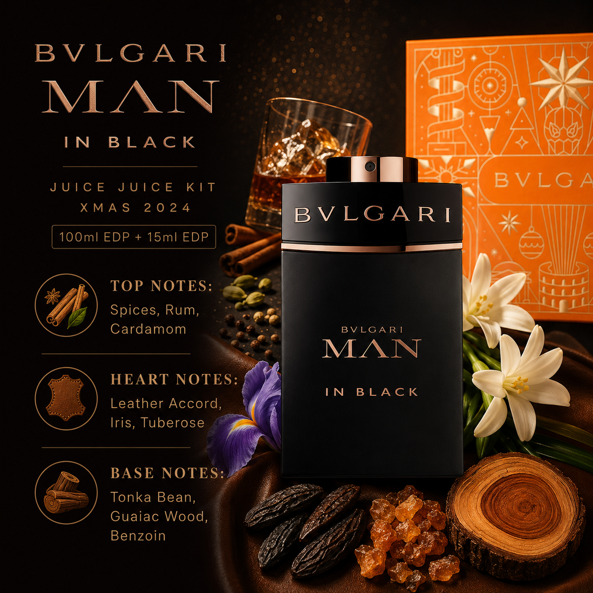 Bvlgari Man in Black 2-Piece Gift Set for Men