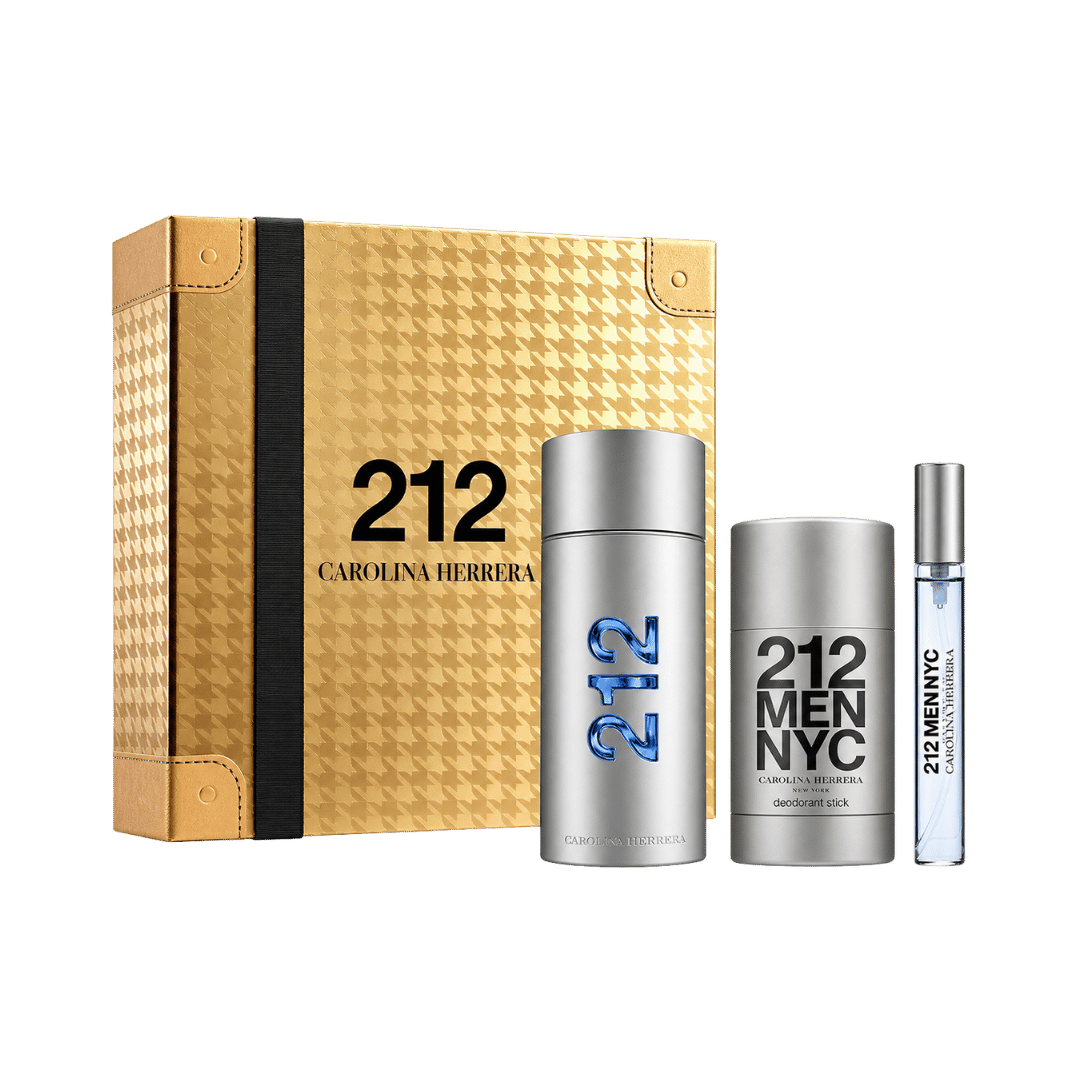 Carolina Herrera 212 Men 3-Piece Gift Set for Men