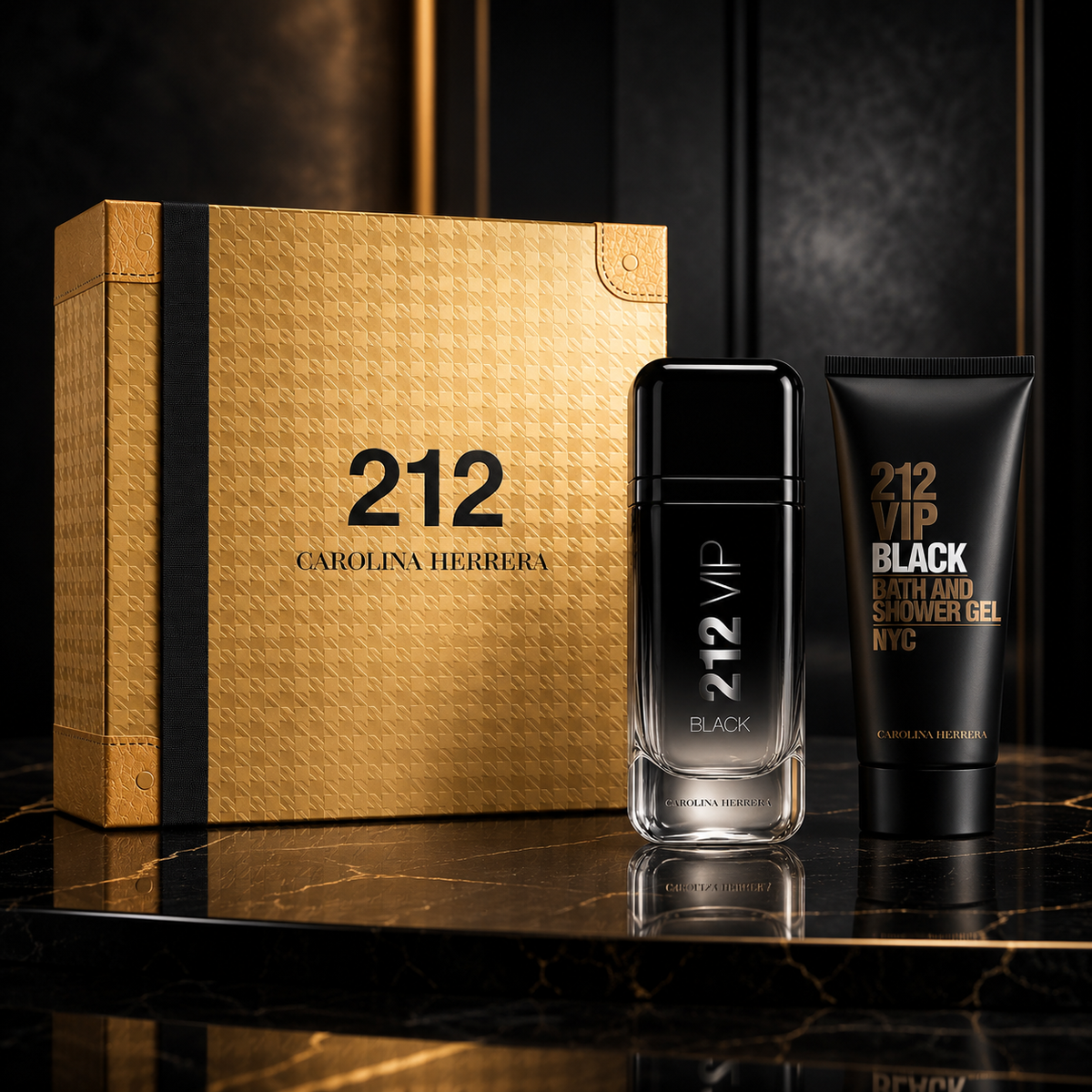 Carolina Herrera 212 VIP Black 2-Piece Gift Set for Men