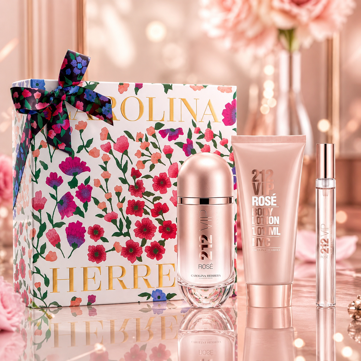 Carolina Herrera 212 VIP Rosé 3-Piece Gift Set for Women