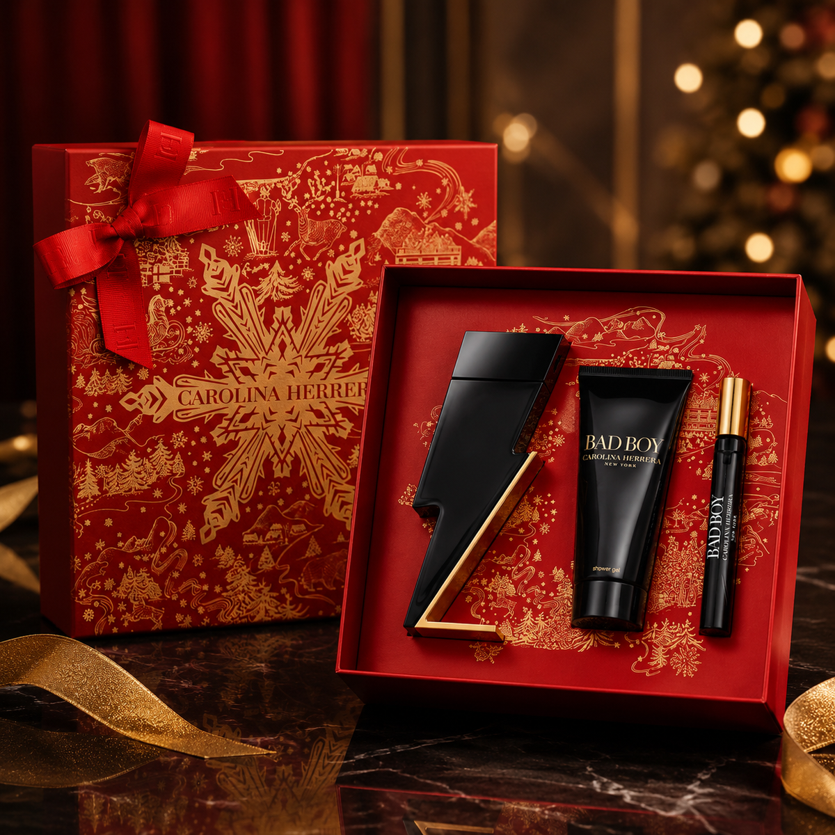 Carolina Herrera Bad Boy 3-Piece Gift Set for Men