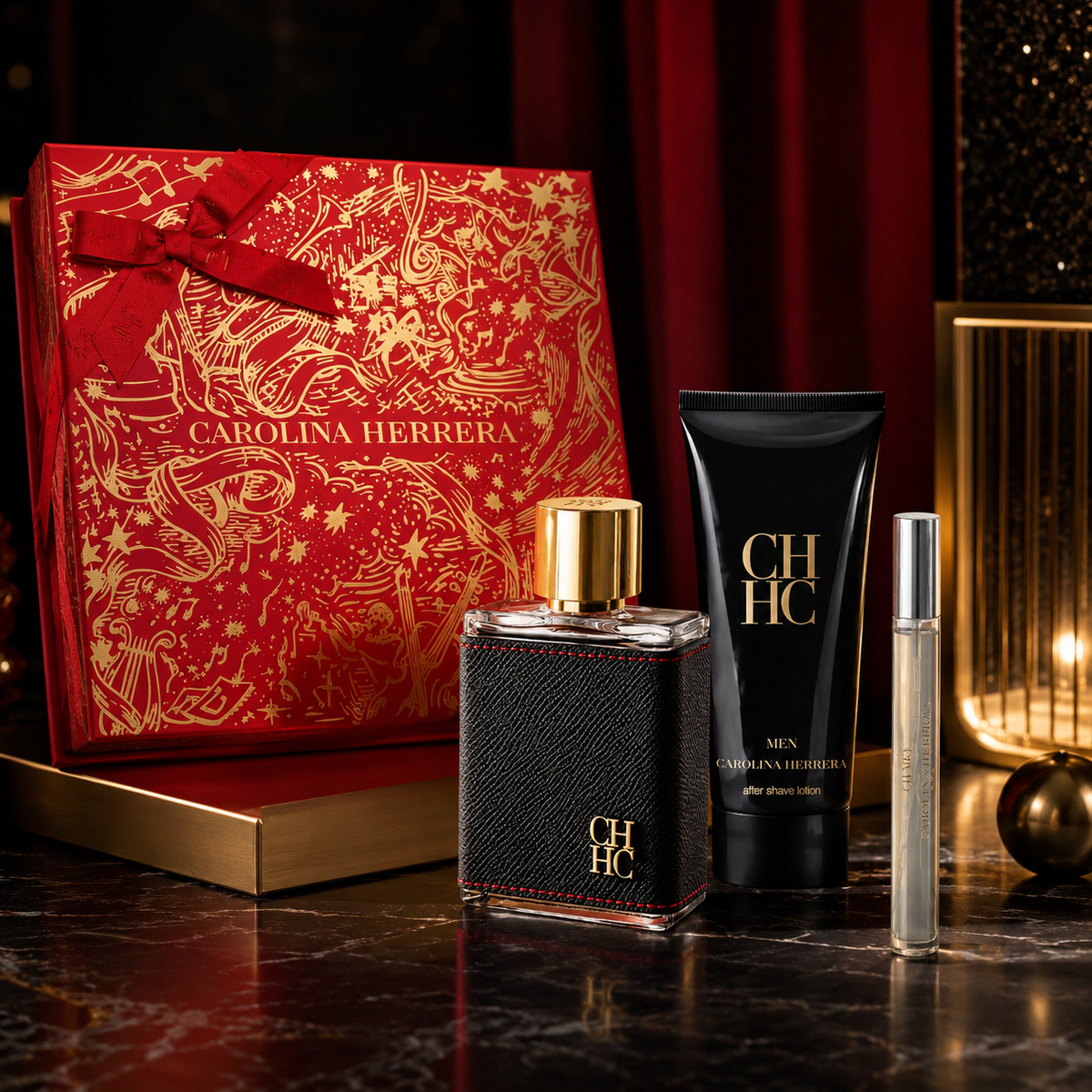 Carolina Herrera CH Men 3-Piece Gift Set for Men
