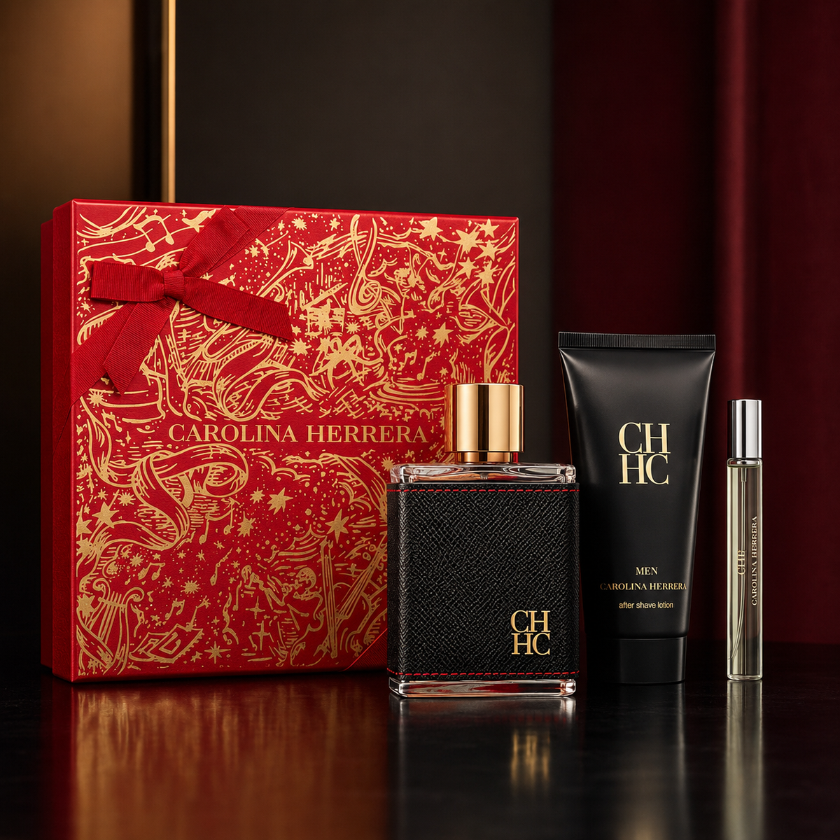 Carolina Herrera CH Men 3-Piece Gift Set for Men