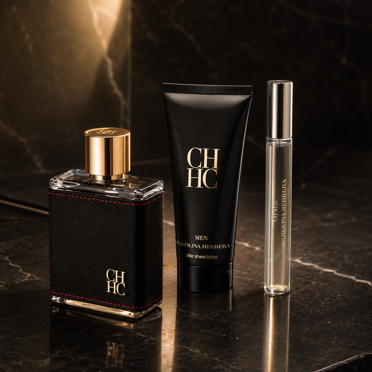 Carolina Herrera CH Men 3-Piece Gift Set for Men