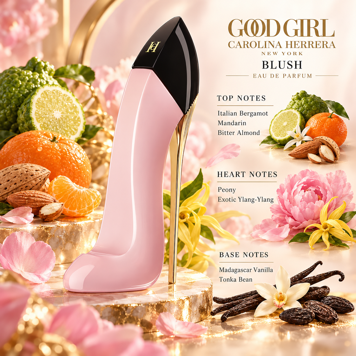 Carolina Herrera Good Girl Blush Eau de Parfum for Women 2.7 Ounce