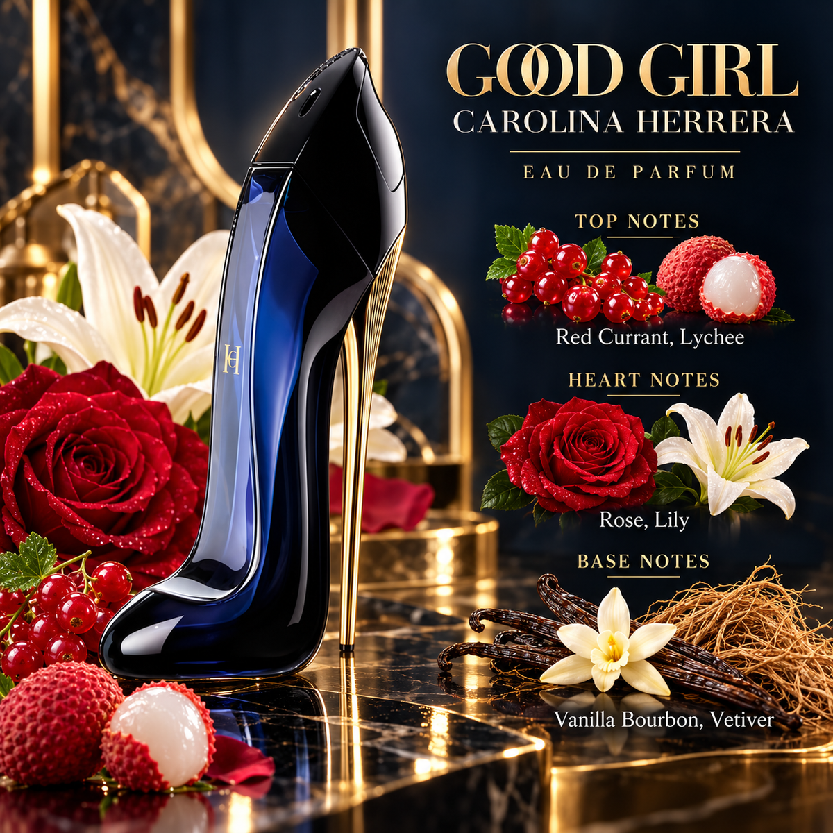 Carolina Herrera Good Girl Eau de Parfum for Women 2.7 Ounce