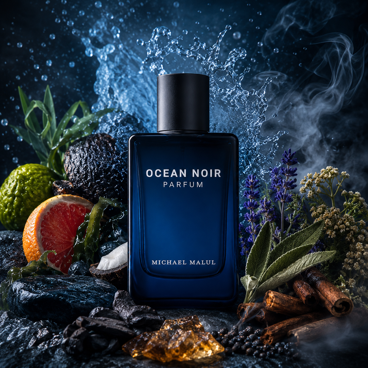 Michael Malul Ocean Noir Eau de Parfum for Men 3.4 Ounce